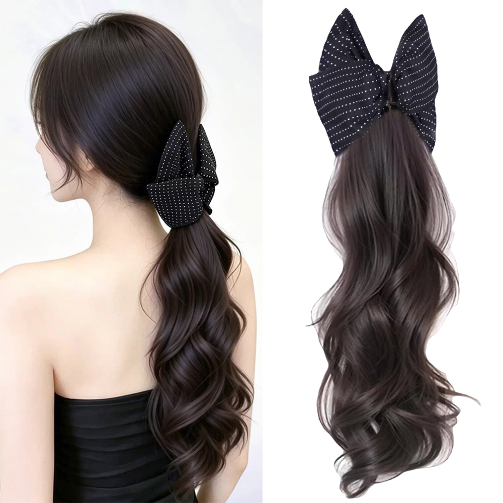 Event Suppliers - กิ๊บติดผมแบบหนีบ หางม้าสังเคราะห์สำหรับผู้หญิง ทนความร้อน นุ่มเป็นธรรมชาติ สวมใส่ง่าย ใช้ได้ทุกวัน