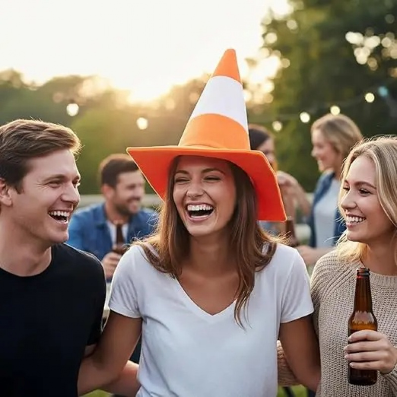 หมวกทรงกรวยจราจรแบบพับได้ สำหร - Party Hat Cone บทวิจารณ์และราคา