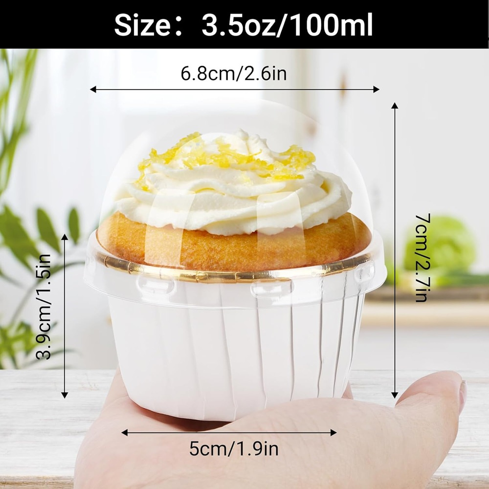 50 pcs มัฟฟินถ้วยกระดาษ Cupcak - Plastic Cup 50Pcs บทวิจารณ์และราคา