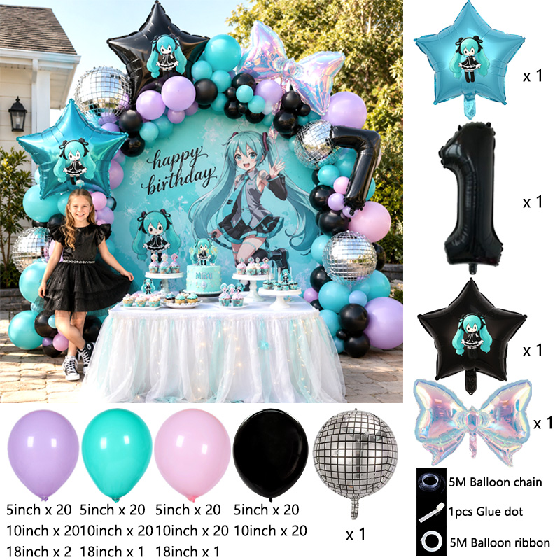 ชุดตกแต่งซุ้มลูกโป่งฮัตสึเนะ ม - Balloon Arch Kit บทวิจารณ์และราคา