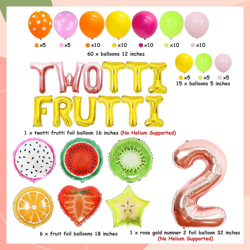 Twotti Frutti Girls ตกแต่งงานเ - Balloon Arch Kit บทวิจารณ์และราคา