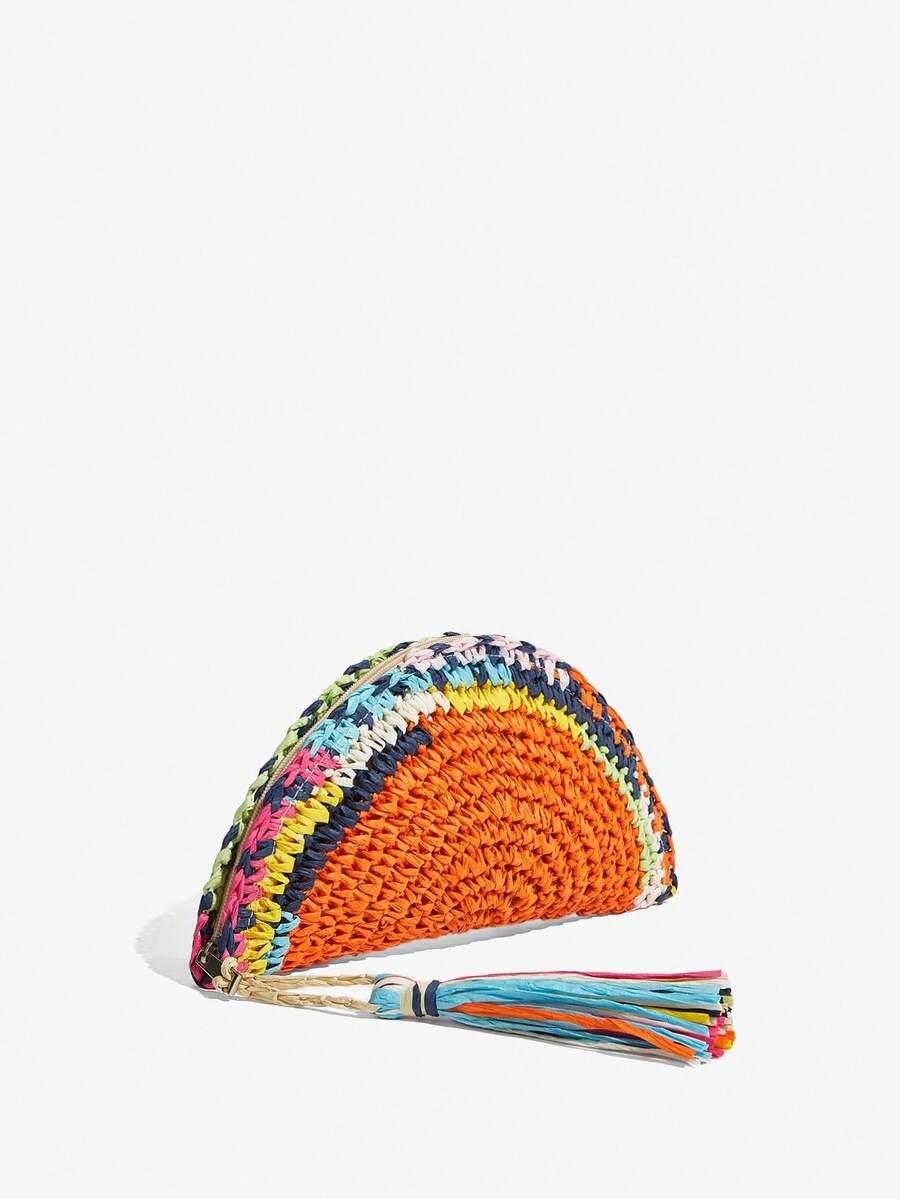 กระเป๋าถือสตรี, กระเป๋าสาน, พู - Paper Straw Color บทวิจารณ์และราคา