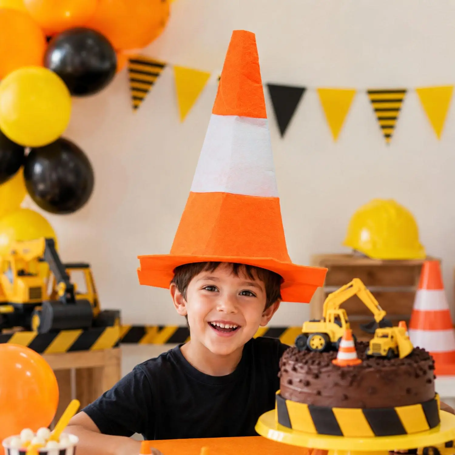 1/3/5 ชิ้น หมวกทรงกรวยจราจรแบบ - Party Hat Cone บทวิจารณ์และราคา