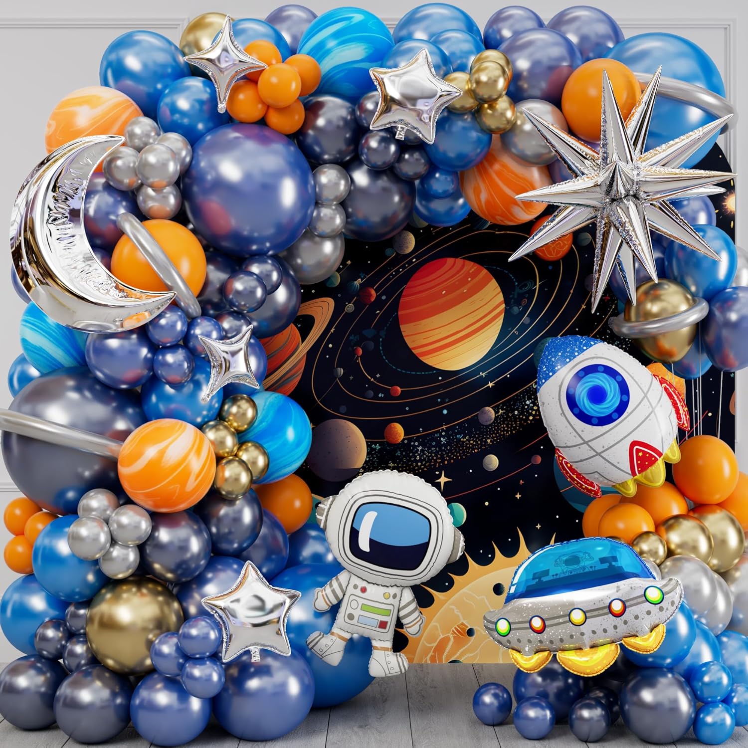 ชุดตกแต่งงานวันเกิดธีมกาแล็กซี - Balloon Arch Kit บทวิจารณ์และราคา
