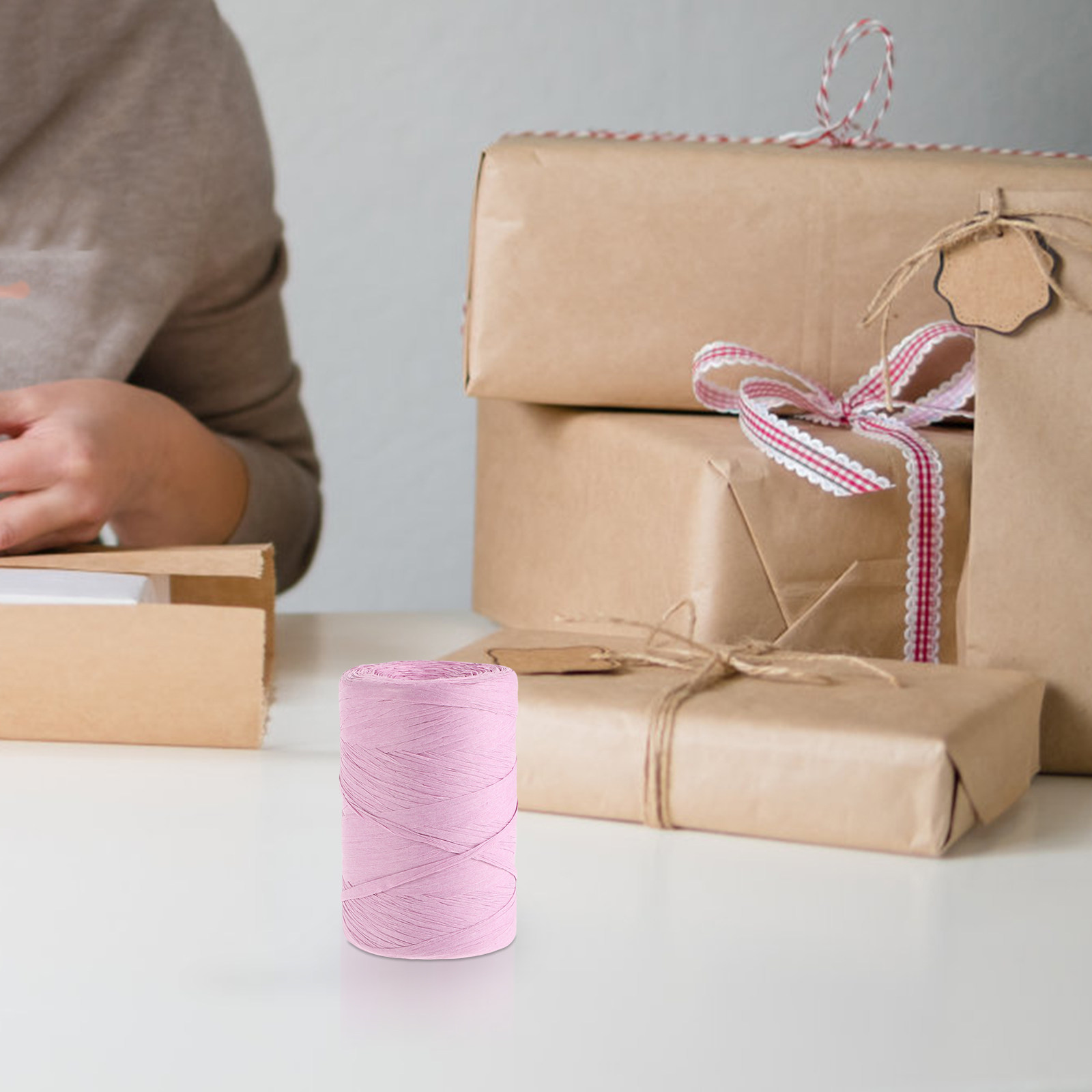 ริบบิ้นกระดาษราฟเฟียสีสันสดใสส - Papercraft Supply Ribbon บทวิจารณ์และราคา