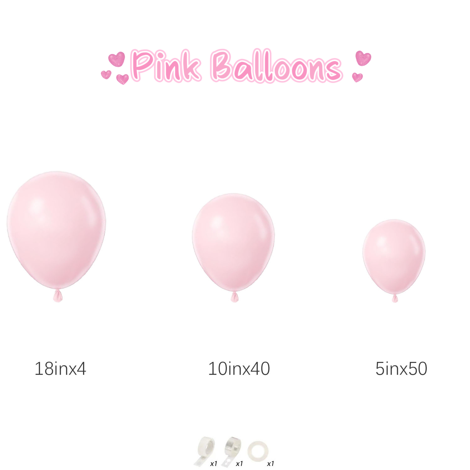 97 ชิ้นลูกโป่งสีชมพูอ่อนชุดเด็ - Balloon Arch Kit บทวิจารณ์และราคา