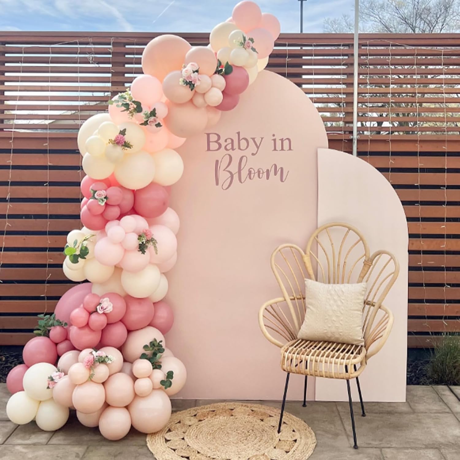97 ชิ้นลูกโป่งสีชมพูอ่อนชุดเด็ - Balloon Arch Kit บทวิจารณ์และราคา